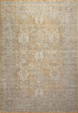 Chris Loves Julia x Loloi Rosemarie ROE-01 Gold / Sand Rug - main flat