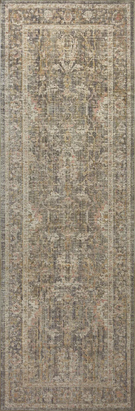 Chris Loves Julia x Loloi Rosemarie ROE-01 Sage / Blush Rug - runner flat