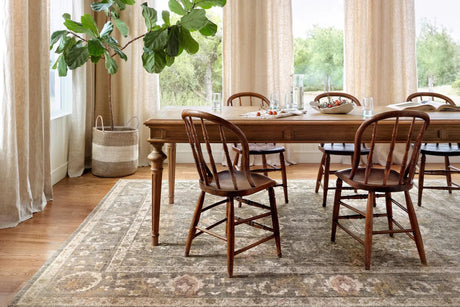 Chris Loves Julia x Loloi Rosemarie ROE-01 Sage / Blush Rug - room scene 1 horizontal
