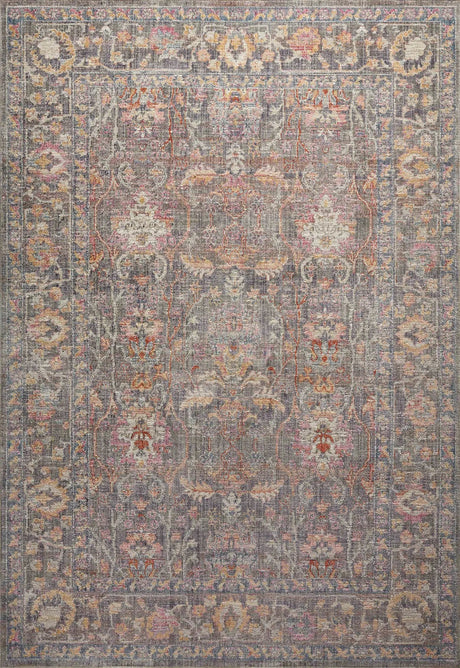 Chris Loves Julia x Loloi Rosemarie ROE-01 Stone / Multi Rug - main flat