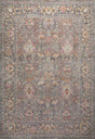 Chris Loves Julia x Loloi Rosemarie ROE-01 Stone / Multi Rug - main flat