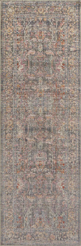 Chris Loves Julia x Loloi Rosemarie ROE-01 Stone / Multi Rug - runner flat