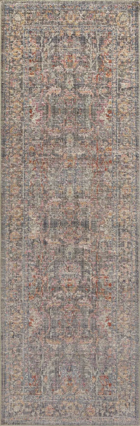 Chris Loves Julia x Loloi Rosemarie ROE-01 Stone / Multi Rug - runner flat