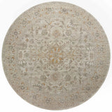 Chris Loves Julia x Loloi Rosemarie ROE-02 Ivory / Natural Rug - round flat