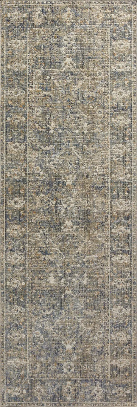 Chris Loves Julia x Loloi Rosemarie ROE-03 Sand / Lagoon Rug - runner flat