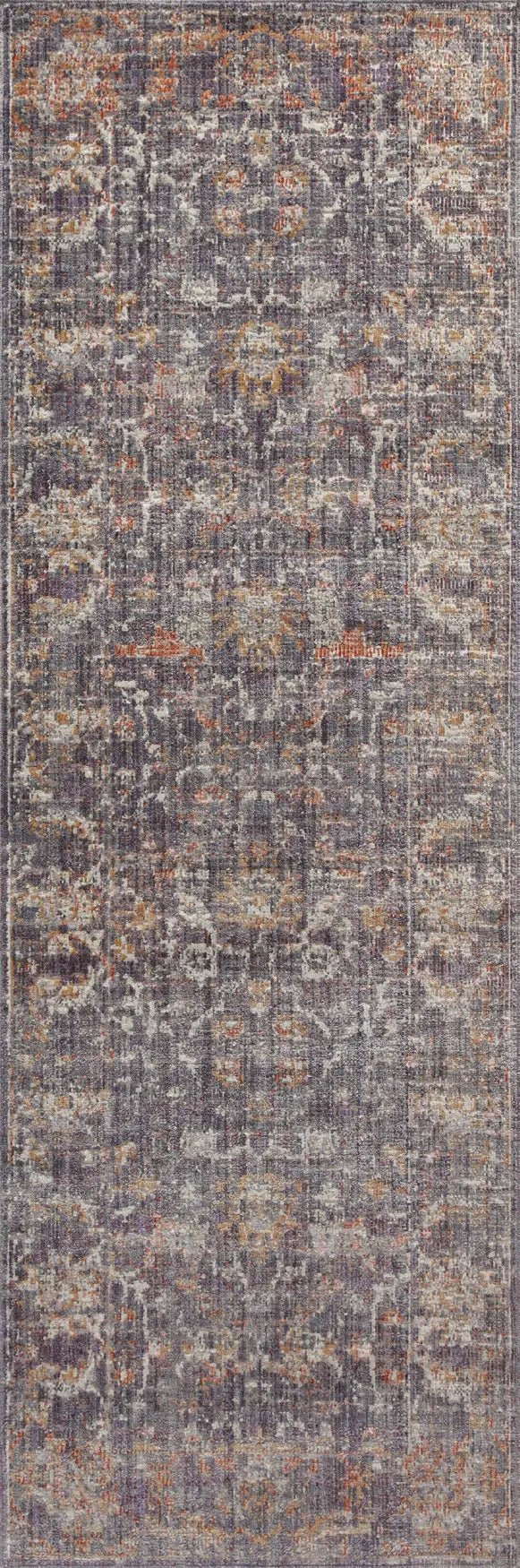 Chris Loves Julia x Loloi Rosemarie ROE-04 Graphite / Multi Rug - runner flat