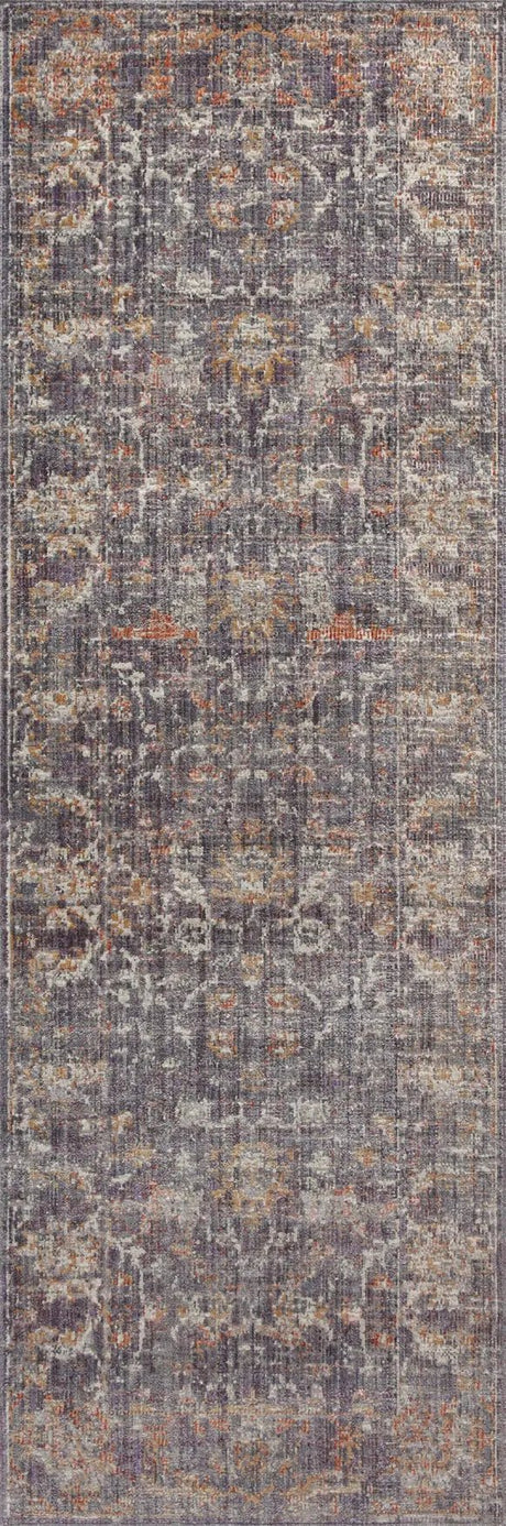 Chris Loves Julia x Loloi Rosemarie ROE-04 Graphite / Multi Rug - runner flat