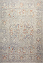 Chris Loves Julia x Loloi Rosemarie ROE-05 Oatmeal / Lavender Rug - main flat