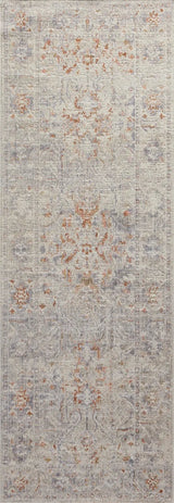 Chris Loves Julia x Loloi Rosemarie ROE-05 Oatmeal / Lavender Rug - runner flat