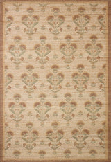 Chris Loves Julia x Loloi Rue RUE-01 Wheat / Sage Rug - main flat