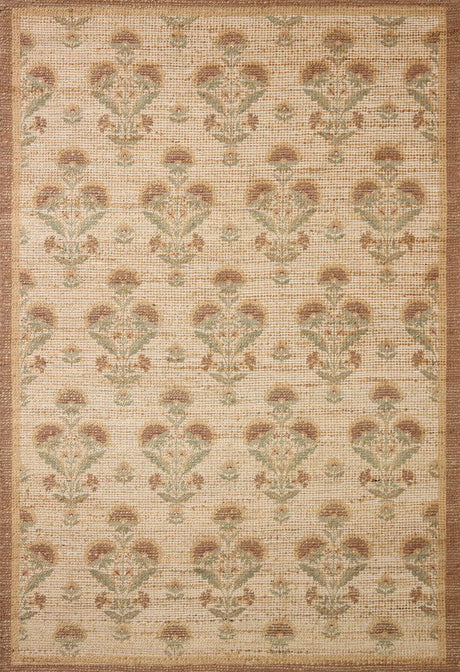 Chris Loves Julia x Loloi Rue RUE-01 Wheat / Sage Rug - main flat