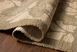 Chris Loves Julia x Loloi Rue RUE-02 Olive / Sage Rug - pile height