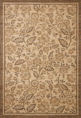 Chris Loves Julia x Loloi Rue RUE-03 Bark / Mocha Rug - main flat