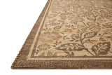 Chris Loves Julia x Loloi Rue RUE-03 Bark / Mocha Rug - rug corner