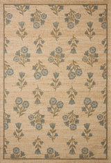 Chris Loves Julia x Loloi Rue RUE-04 Moss / Blue Rug - main flat