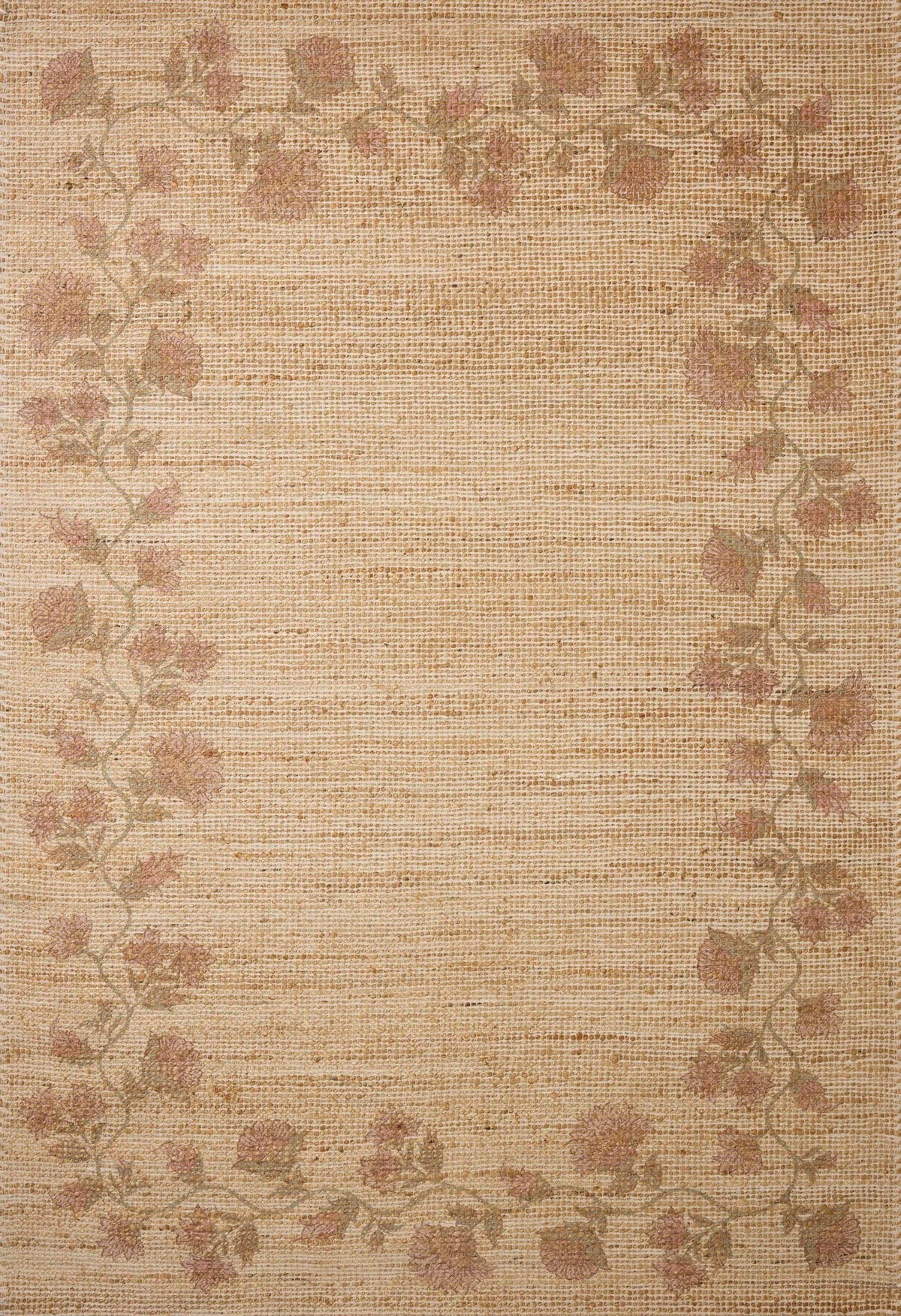 Chris Loves Julia x Loloi Rue RUE-05 Natural / Multi Rug - main flat