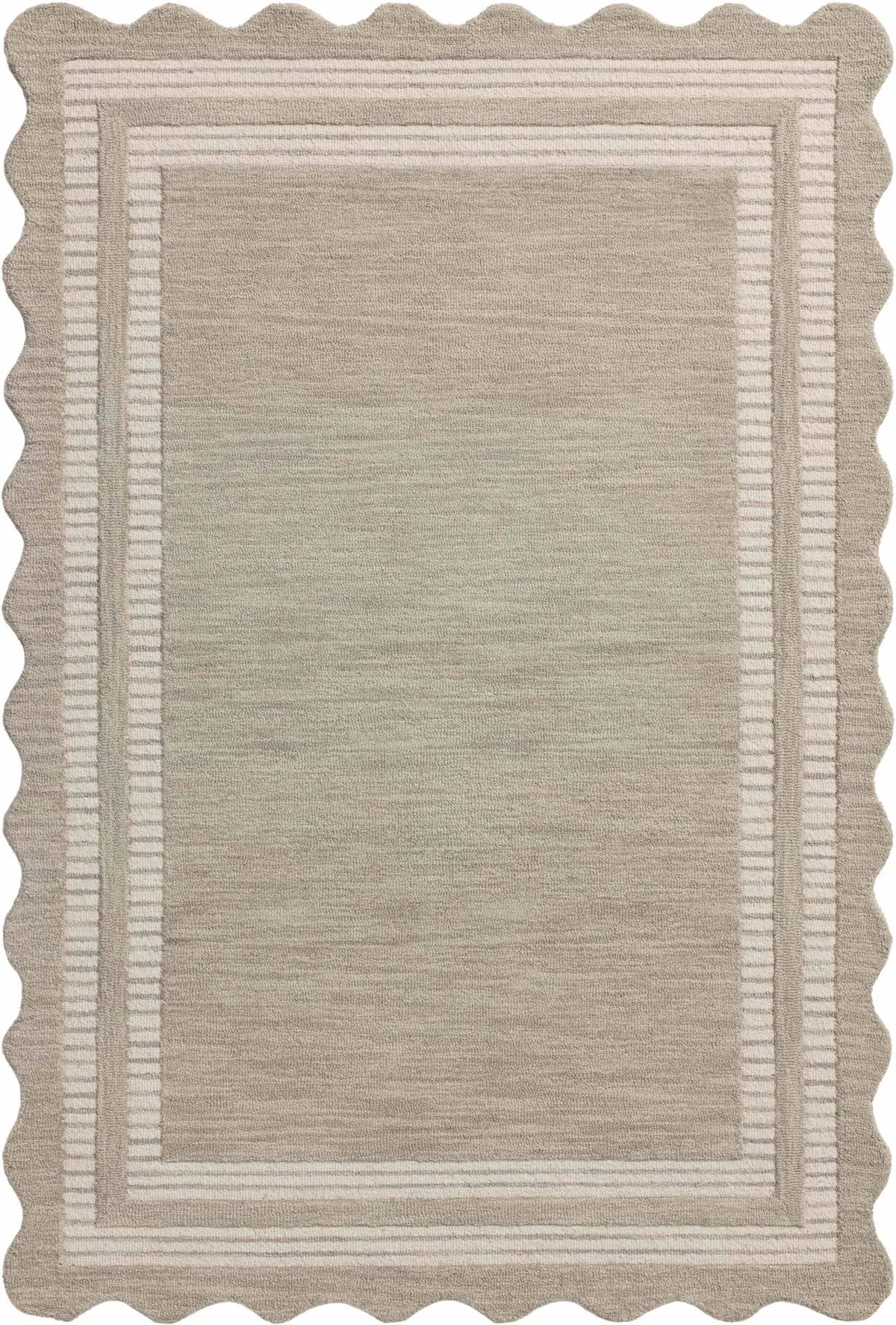 Chris Loves Julia x Loloi Scottie SCO-01 Fog / Ivory Rug - main flat