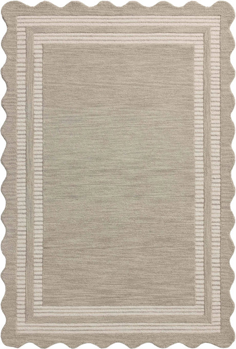 Chris Loves Julia x Loloi Scottie SCO-01 Fog / Ivory Rug - main flat