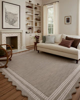 Chris Loves Julia x Loloi Scottie SCO-01 Fog / Ivory Rug - room scene 3