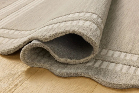 Chris Loves Julia x Loloi Scottie SCO-01 Fog / Ivory Rug - pile height