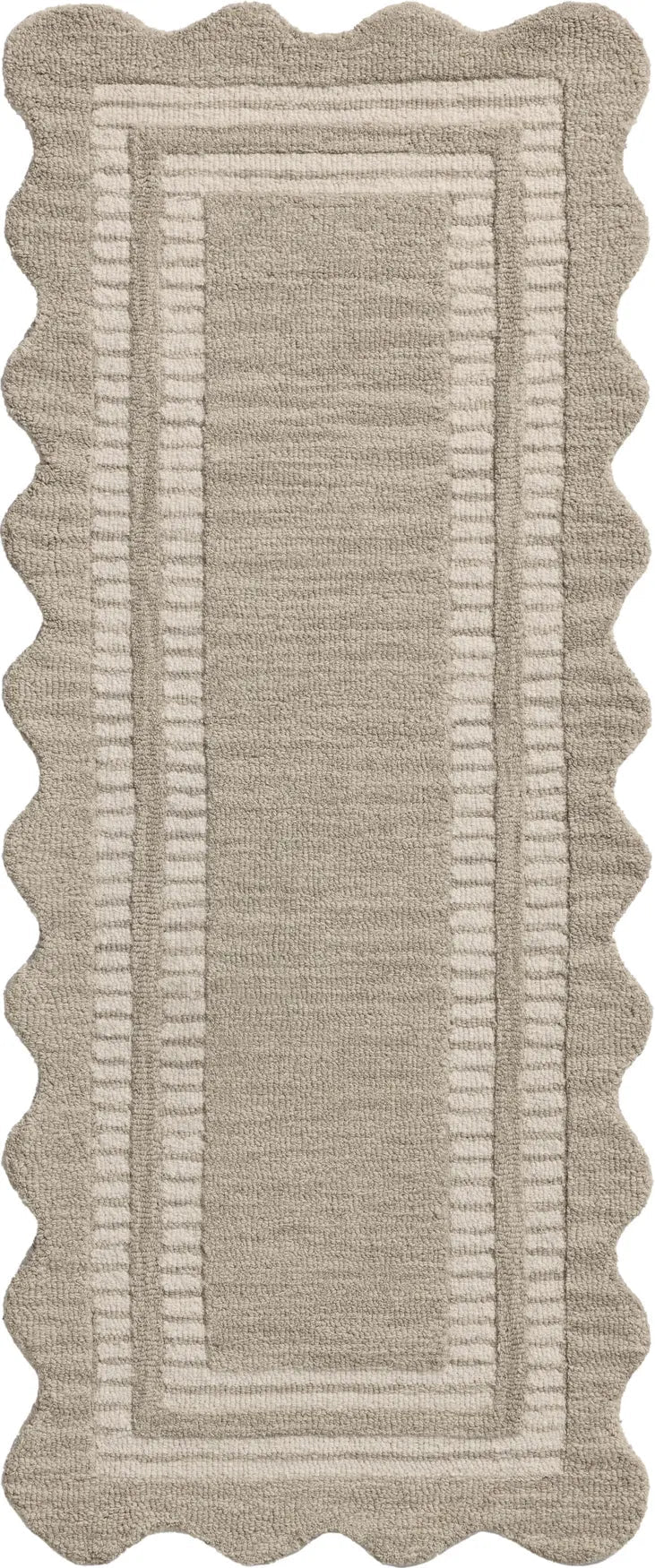 Chris Loves Julia x Loloi Scottie SCO-01 Fog / Ivory Rug - runner flat