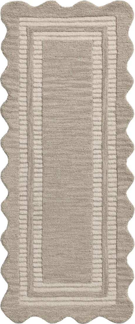 Chris Loves Julia x Loloi Scottie SCO-01 Fog / Ivory Rug - runner flat