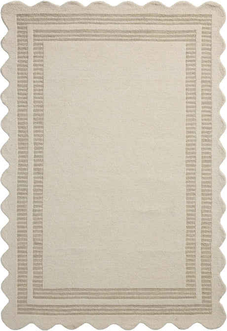 Chris Loves Julia x Loloi Scottie SCO-01 Ivory / Grey Rug - main flat