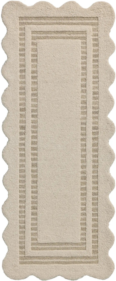 Chris Loves Julia x Loloi Scottie SCO-01 Ivory / Grey Rug - runner flat