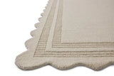 Chris Loves Julia x Loloi Scottie SCO-01 Ivory / Grey Rug - rug corner
