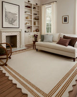 Chris Loves Julia x Loloi Scottie SCO-01 Ivory / Rust Rug - room scene 3