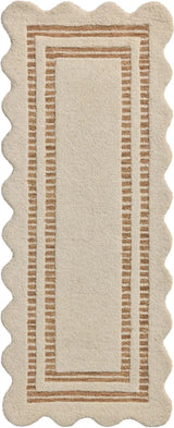 Chris Loves Julia x Loloi Scottie SCO-01 Ivory / Rust Rug - runner flat