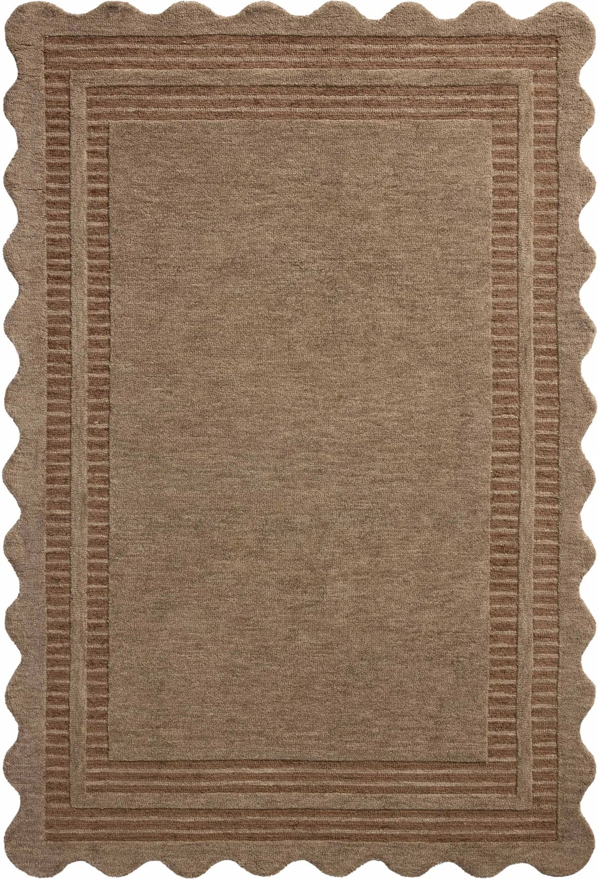 Chris Loves Julia x Loloi Scottie SCO-01 Mocha / Clay Rug - main flat