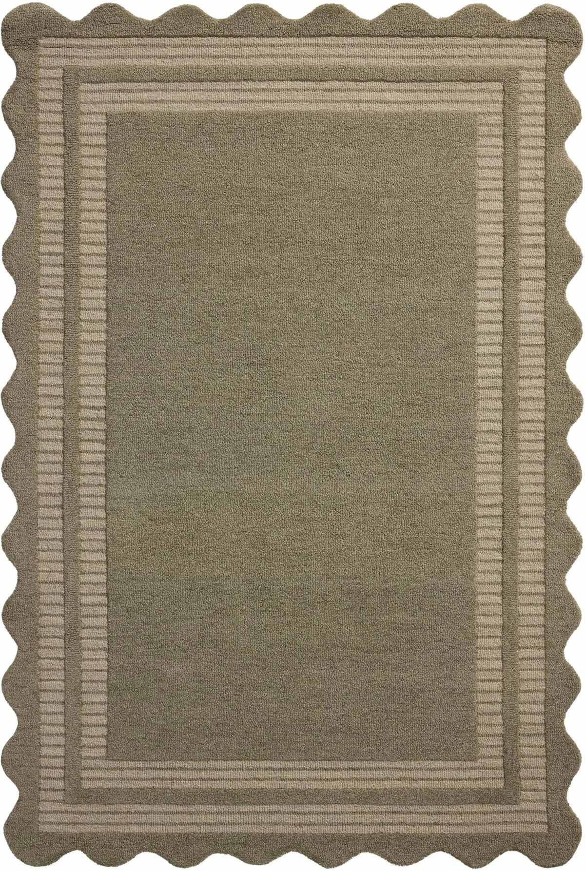 Chris Loves Julia x Loloi Scottie SCO-01 Olive / Pebble Rug - main flat