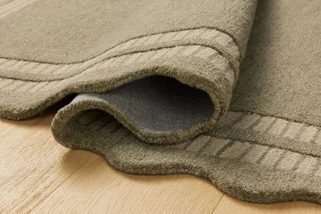 Chris Loves Julia x Loloi Scottie SCO-01 Olive / Pebble Rug - pile height