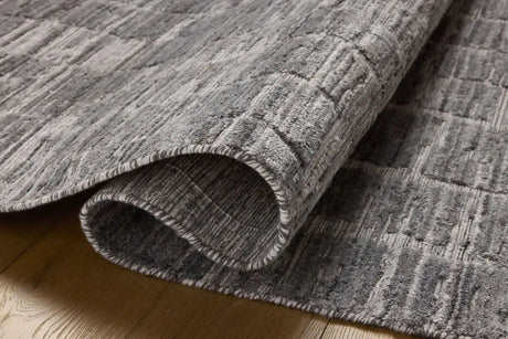 Jean Stoffer x Loloi Daniel DAN-01 Slate Rug - pile height
