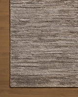 Jean Stoffer x Loloi Daniel DAN-02 Dove Rug - corner on wood