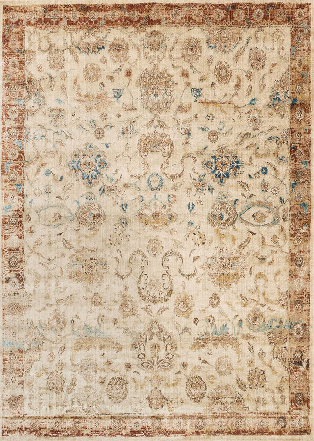 Loloi Anastasia AF-04 Antique Ivory / Rust Rugs.