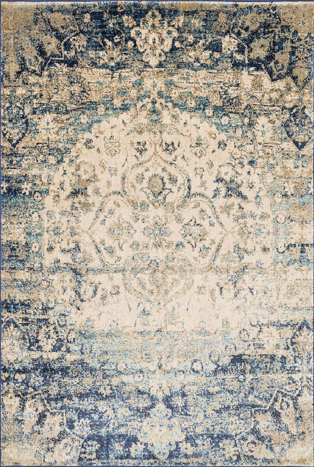 Loloi Anastasia AF-06 Blue / Ivory Rugs.