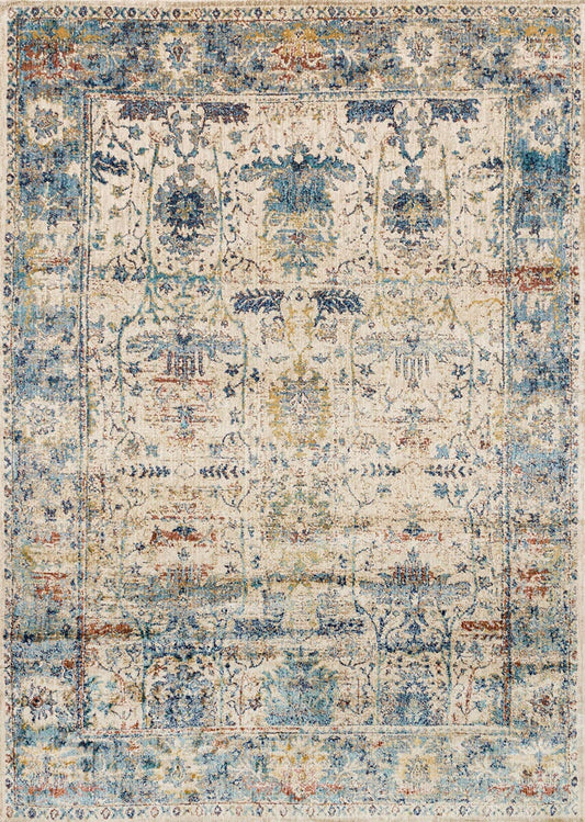 Loloi Anastasia AF - 07 Sand / Lt. Blue Rugs - Loloi - anasaf - 07salb2740