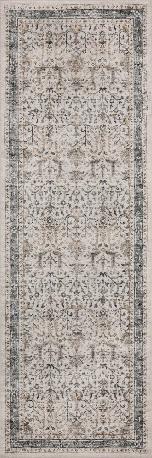Loloi Anniston ANS-01 Ivory / Stone Rug - runner flat
