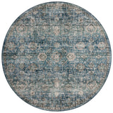 Loloi Anniston ANS-02 Lagoon / Natural Rug - round flat