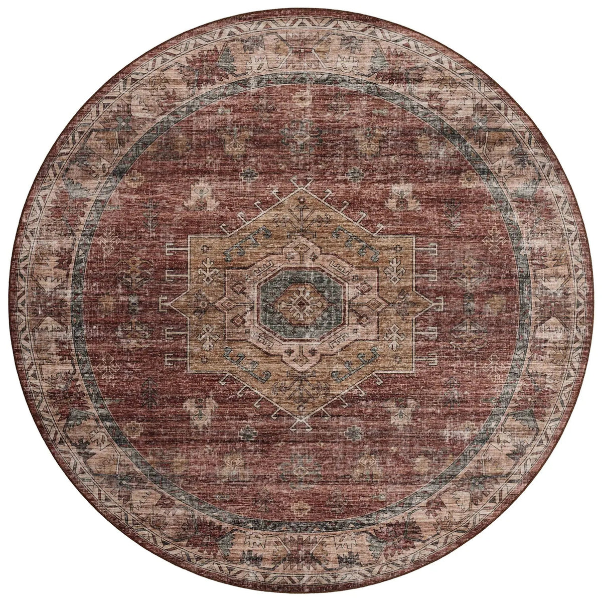 Loloi Anniston ANS-04 Spice / Multi Rug - round flat
