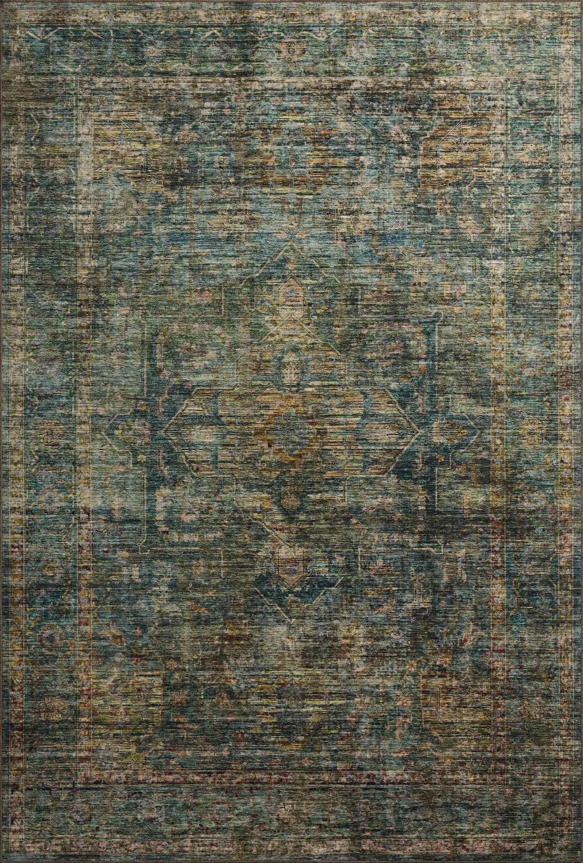 Loloi Anniston ANS-05 Lagoon / Multi Rug - main flat
