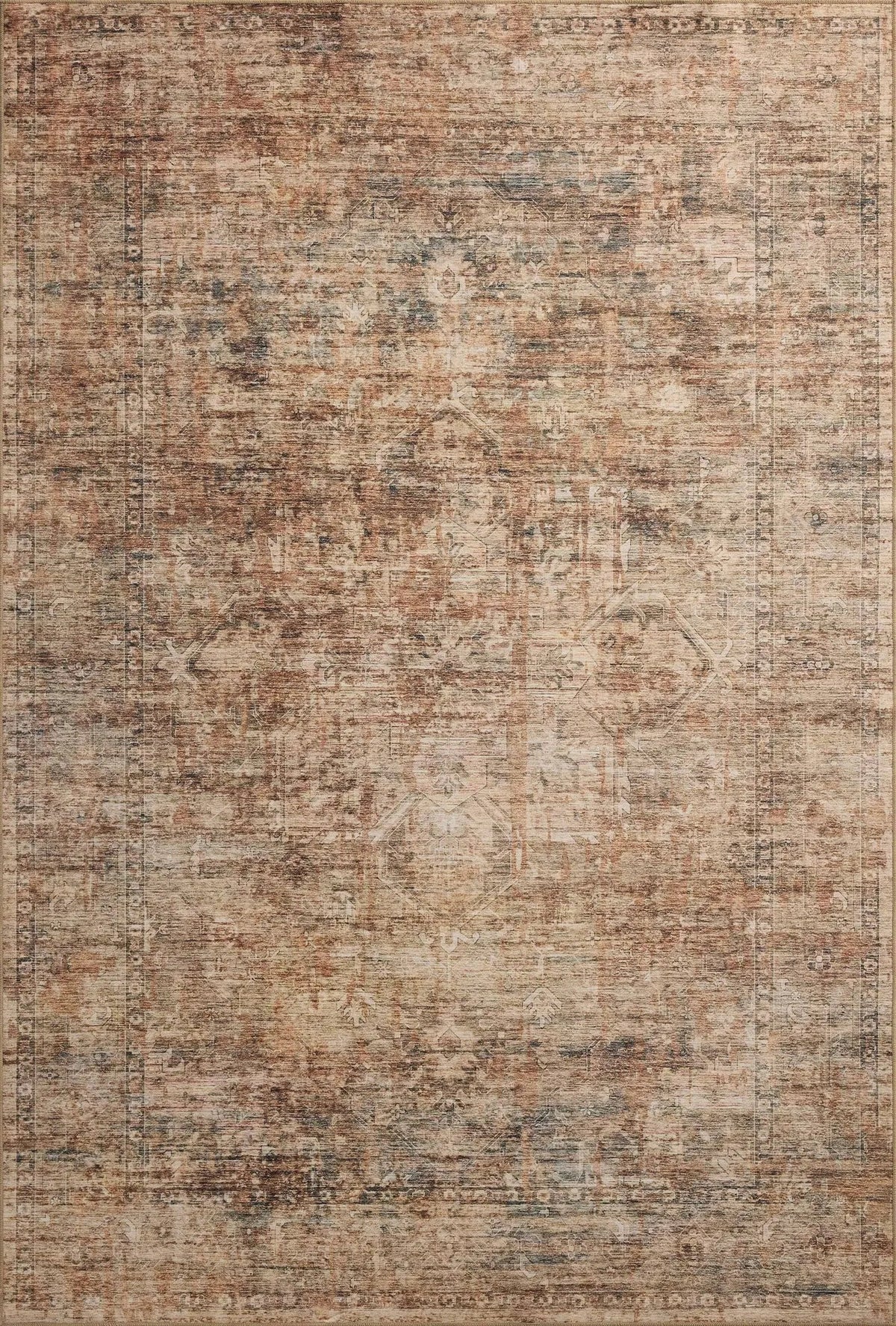Loloi Anniston ANS-06 Clay / Charcoal Rug - main flat