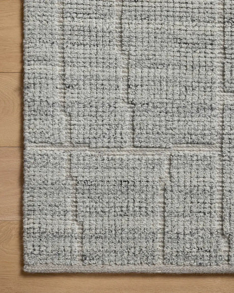 Loloi Asha ASA-01 Sky Rug - corner on wood