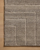 Loloi Asha ASA-02 Bark Rug - corner on wood