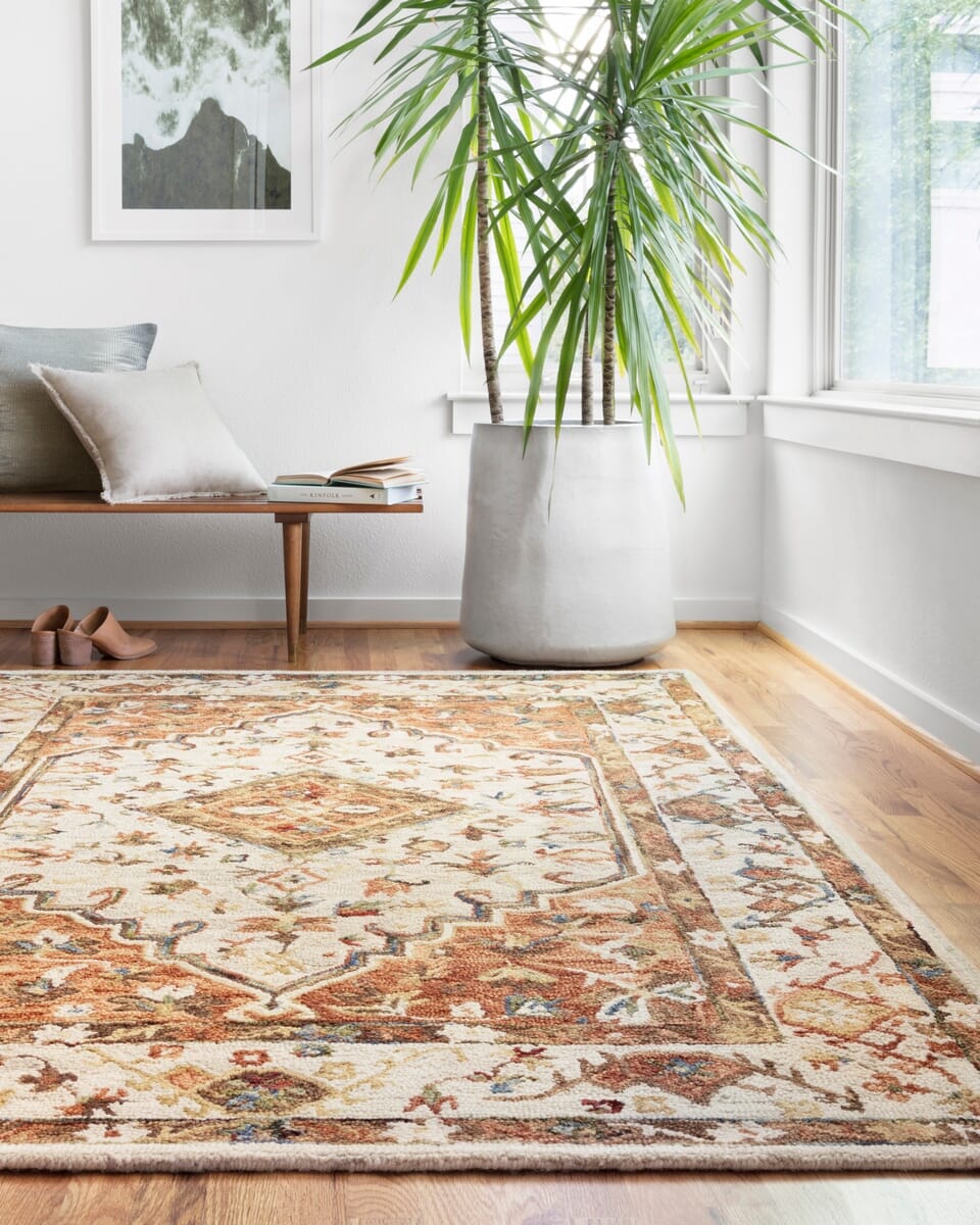 Loloi Beatty Bea - 01 Ivory / Rust Rugs - Loloi - beatbea - 01ivru2339