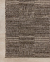Loloi Birch BIR-01 Natural / Beige Rug - corner on wood