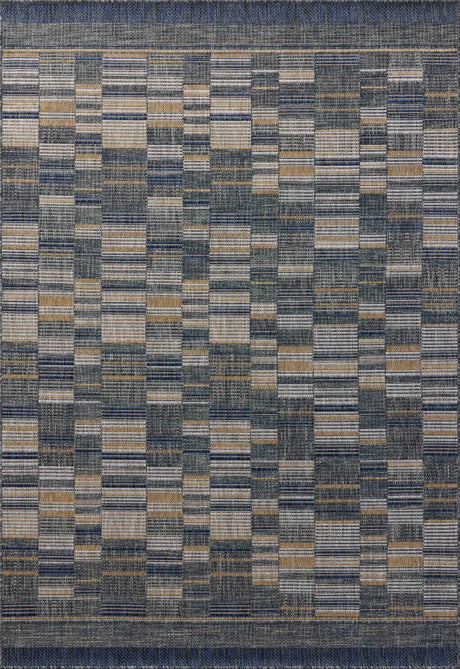 Loloi Birch BIR-04 Denim / Gold Rug - main flat