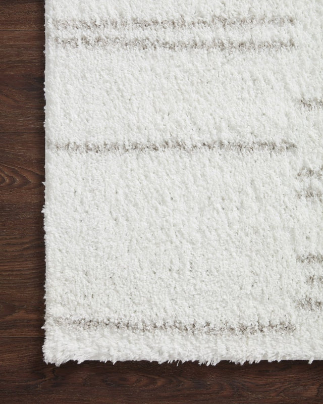 Loloi Bliss Shag Bls-02 White/Grey Rug.